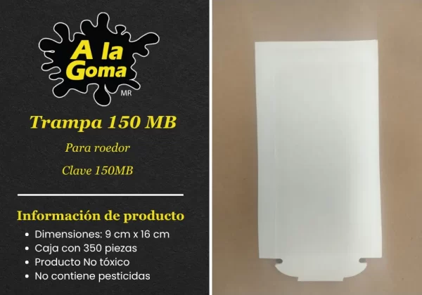 Trampa 150 MB Para roedor CAJA CON 350 PIEZAS