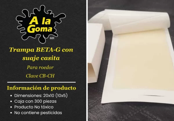 Trampa BETA-G con suaje casita Para roedor CAJA CON 300 PIEZAS