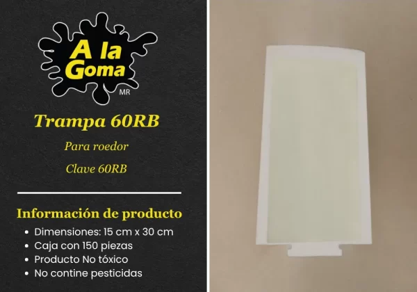 Trampa 60RB Para roedor CAJA CON 150 PIEZAS