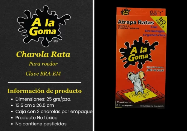 Charola Rata Para roedor EMPAQUE CON 2 PIEZAS