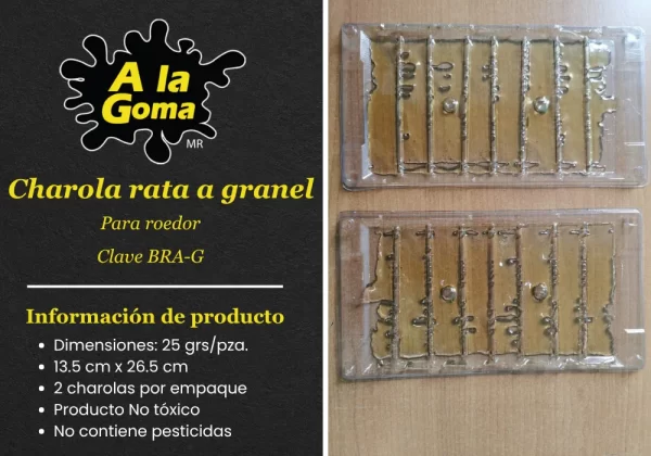 Charola rata a granel Para roedor 2 PIEZAS