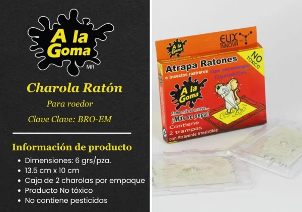 Charola Ratón Para roedor EMPAQUE CON 2 PIEZAS